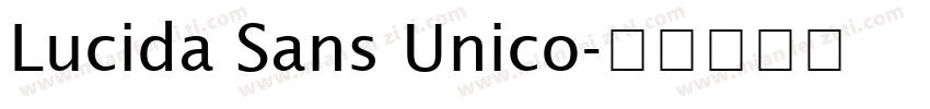 Lucida Sans Unico字体转换